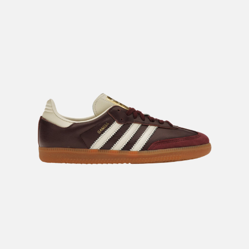 Adidas Samba- Maroon Gold Metallic - 36
