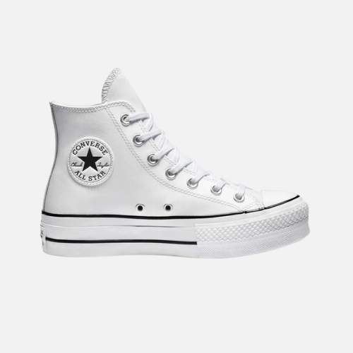 Converse All Star- Platform Leather White - 43