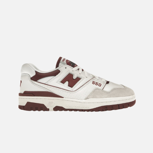 New Balance 550- Sea Salt Burgundy - elige-tu-talla