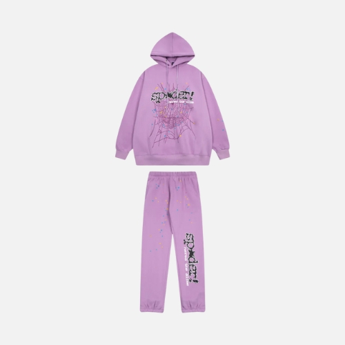 Sp5der Tracksuit Purple - XL