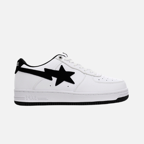 Bape STA Low White And Black Tick - 43