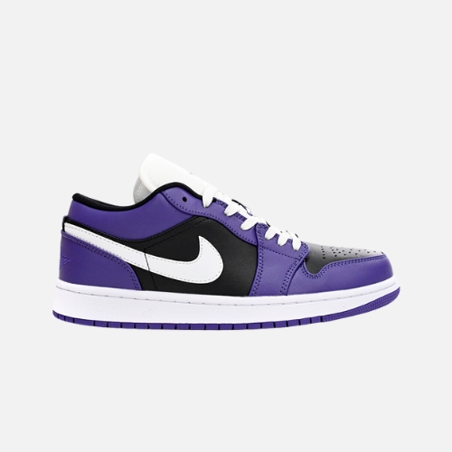 Air Jordan 1 Low- Black Purple Splice - 38