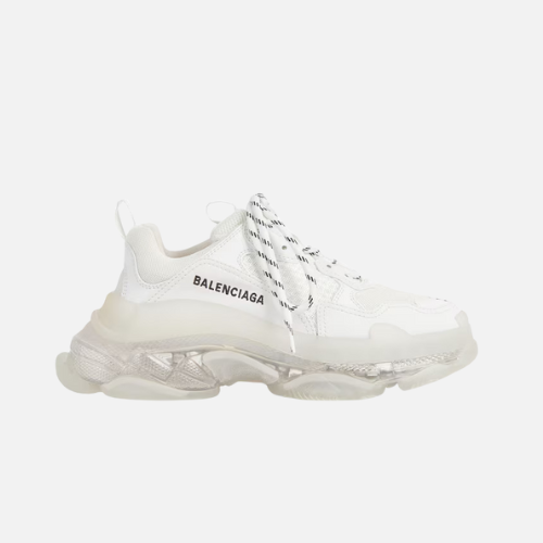 Balenciaga Triple S- Clear Sole White - 36